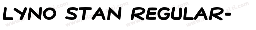 Lyno Stan Regular字体转换
